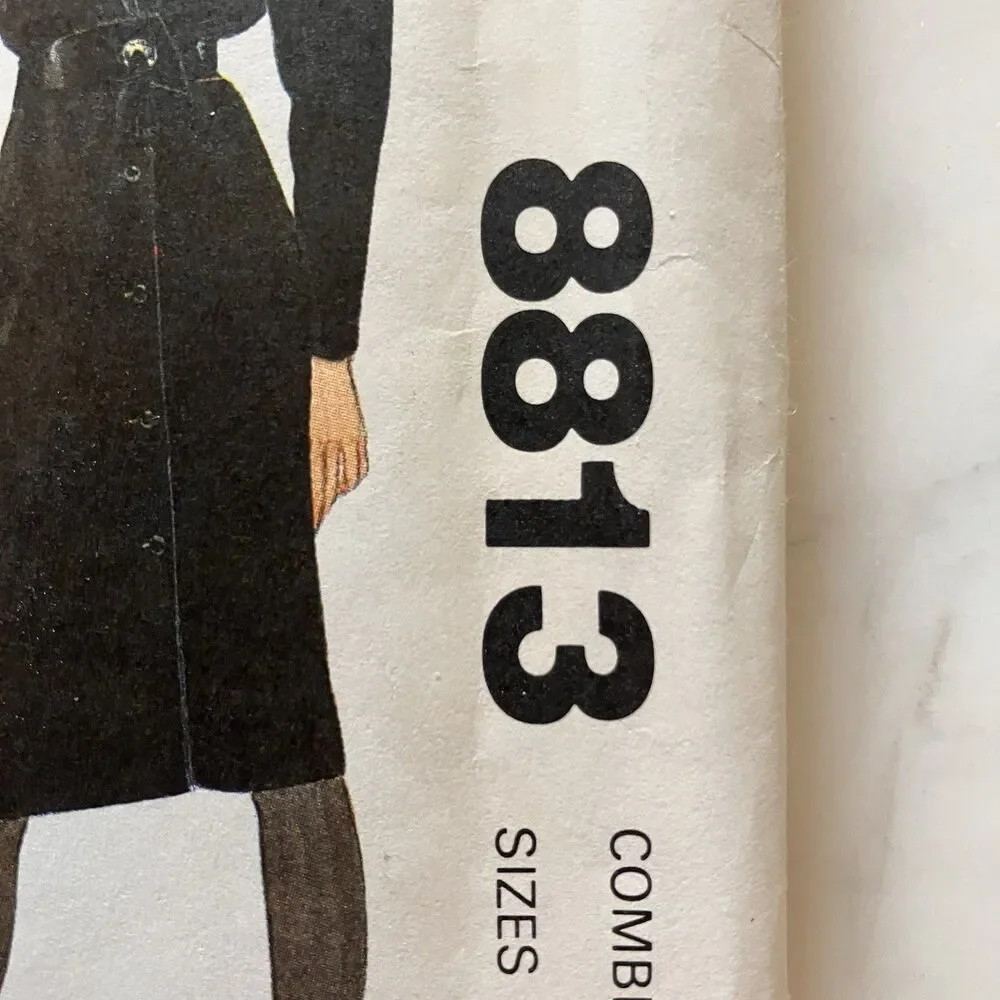 McCall Sewing Pattern 8813 Women’s Dresses Size 12,‎ 14 & 16 Vintage Uncut